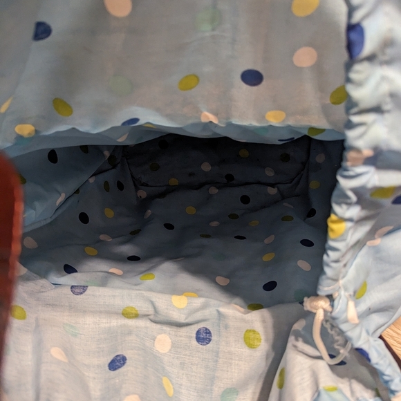 Straw beach or picnic bag tote purse - Picture 3 of 7